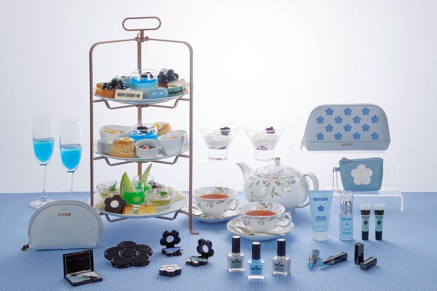 「大阪マリオット都ホテル」（大阪市阿倍野区）で5月1日〜6月30日に開催する「マリークワント」とのコラボアフタヌーンティー『Sky Bloom Afternoon Tea』