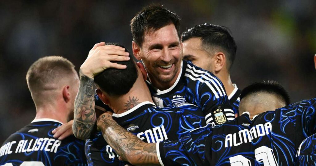 Messi on target in pre-World Cup rout