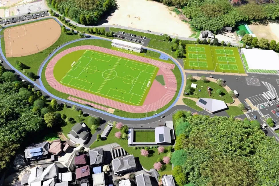 福岡県那珂川市に7.1haの運動公園　陸上・テニス・弓道・多目的広場 - Impress Watch