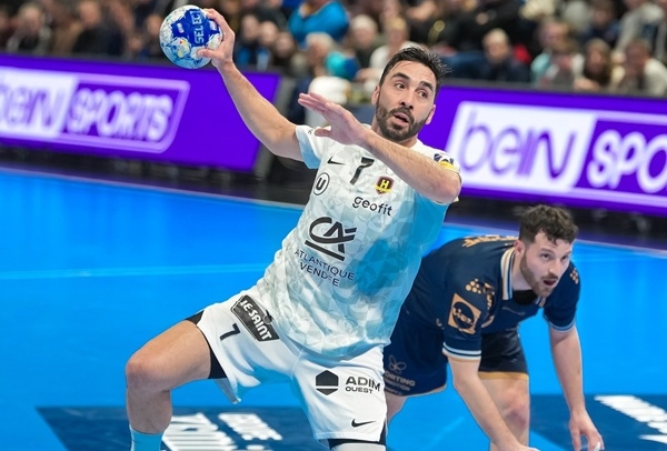 写真2025/26フランス男子ハンドボールリクイモリスターリーグナントとトゥールーズの試合の様子、写真出典=ナント