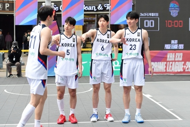 3x3アジアカップで準優勝した大韓民国代表チーム、彼らはKBA3x3プライムリーグに着実に出場する予定だ。 写真=大韓民国バスケットボール協会提供