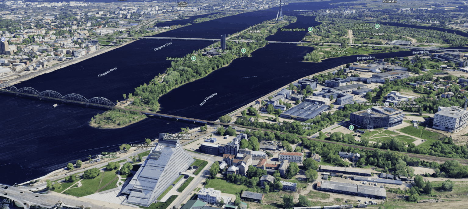 Google マップでリガの 3D ビューがついに利用可能になりました