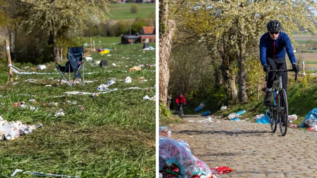 フランダース遠征後、旧クウェアモントはゴミで散らかる：破壊者がゴミ袋を破り、トイレの個室を押し倒す