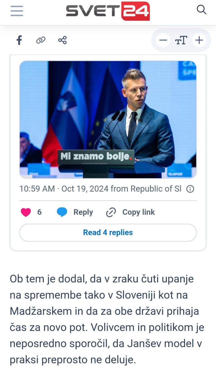 Peter Magyar (2024): Janš のモデルは実際には機能しない