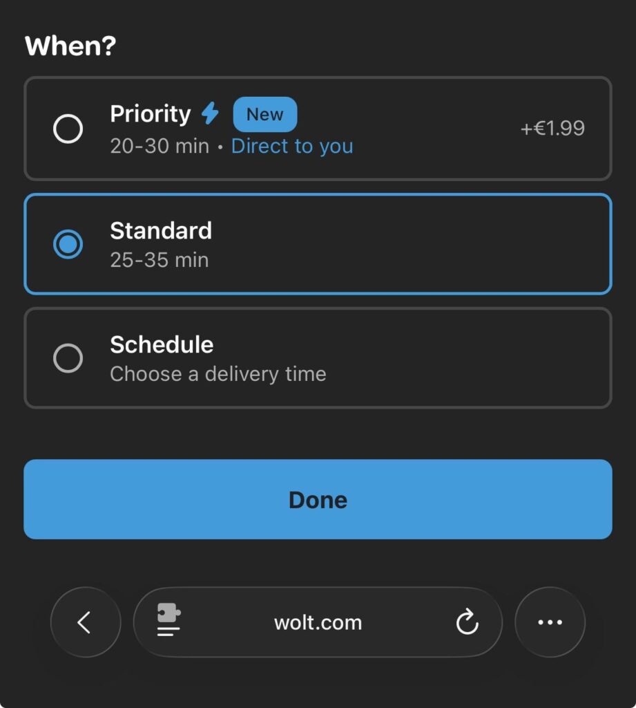 ということは、2ユーロ追加で支払うことになるのでしょうか？彼らが最初からやるべきことをやるべきだったのか？ (注文したものを時間通りに持ってきてください/食べられる状態にしてください)