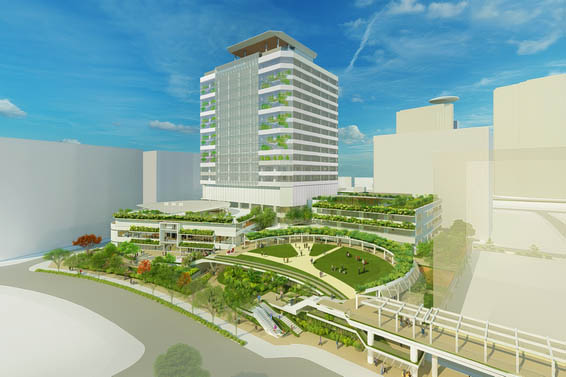 さいたま市新庁舎、新都心駅からデッキで直結・3棟構成 - Impress Watch