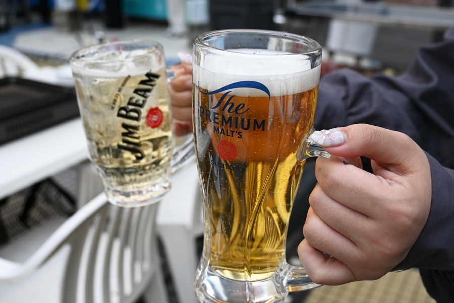 『ザ・プレミアム・モルツ』シリーズなど、生ビールも充実（Lmaga.jp撮影）