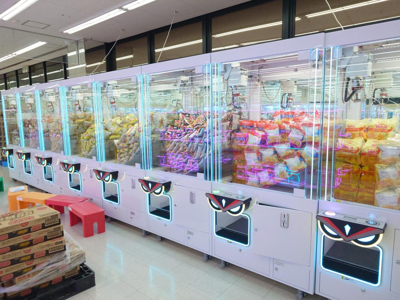 トレジャーランド松阪店のクレーンお菓子