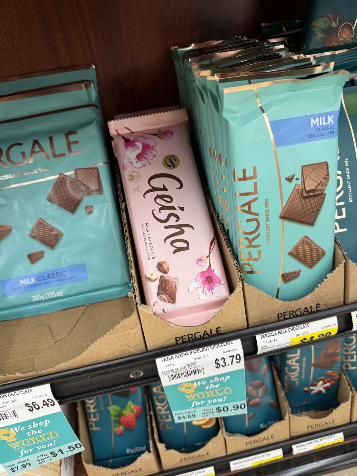 カリフォルニアの食料品店で見つけました:)