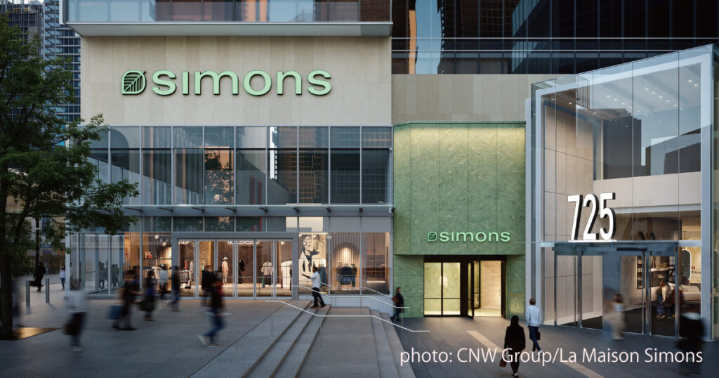 カナダの人気デパートSimons、バンクーバー中心部に新店舗を2027年オープン予定 - LifeVancouver カナダ・バンクーバー現地情報