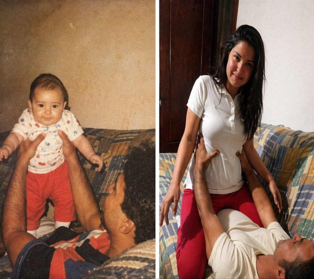 ち、ちがう、これはただの高い高いじゃ…