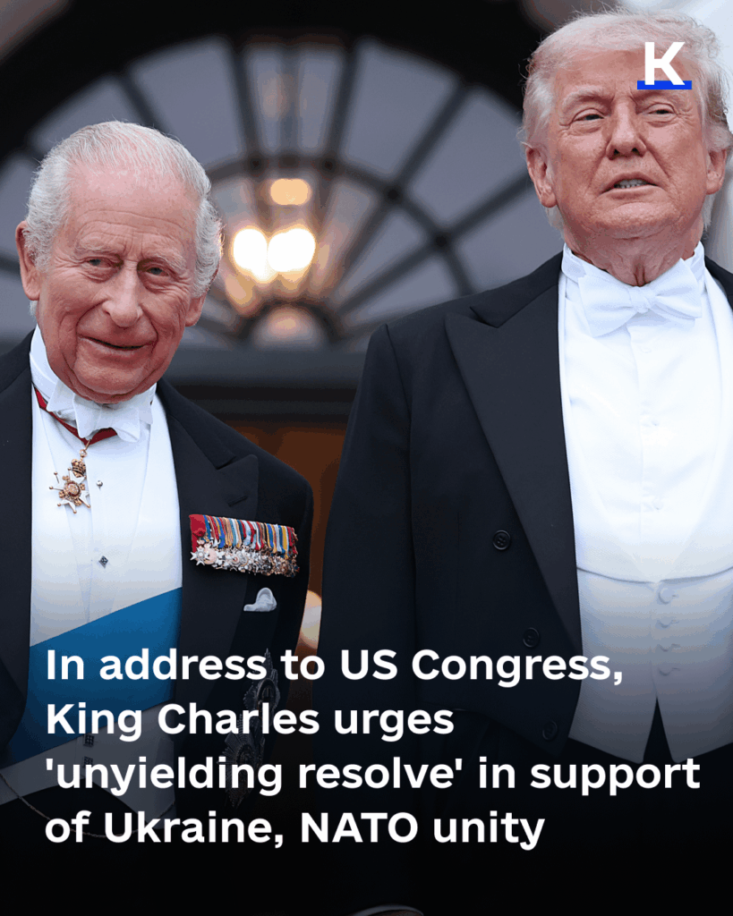 チャールズ国王、米国議会での演説で、ウクライナとNATOの統一を支援する「不屈の決意」を促す