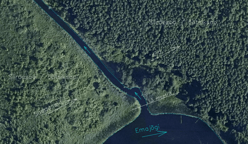 ポータブル装備を使って広い川を渡るには？