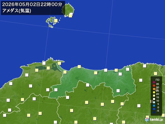 鳥取県の今日のアメダスの記録(05月02日) - 日本気象協会 tenki.jp