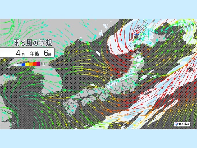 北日本では再び暴風の恐れ