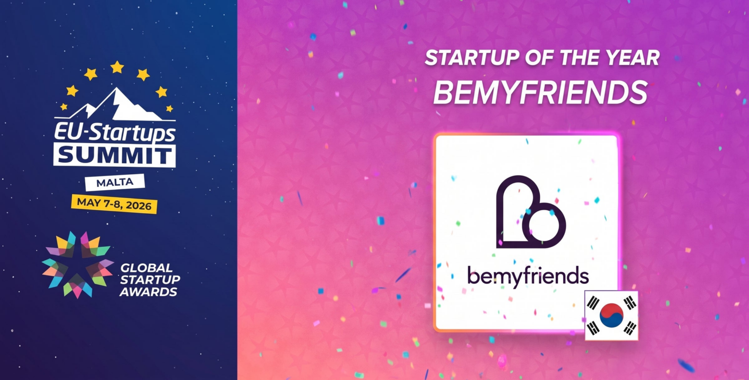 「K-ファンダムビジネス、ヨーロッパも注目」 bemyfriends、「Global Startup Awards」にて「Startup of the Year」を受賞