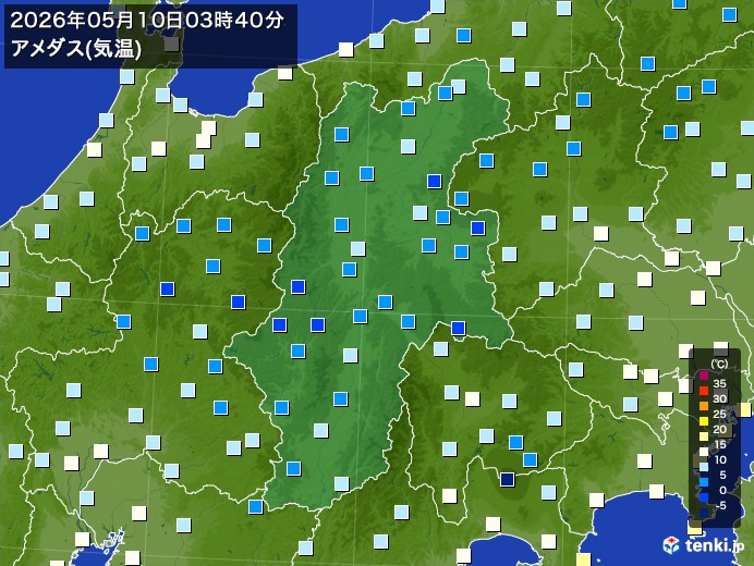 長野県の今日のアメダスの記録(05月10日) - 日本気象協会 tenki.jp