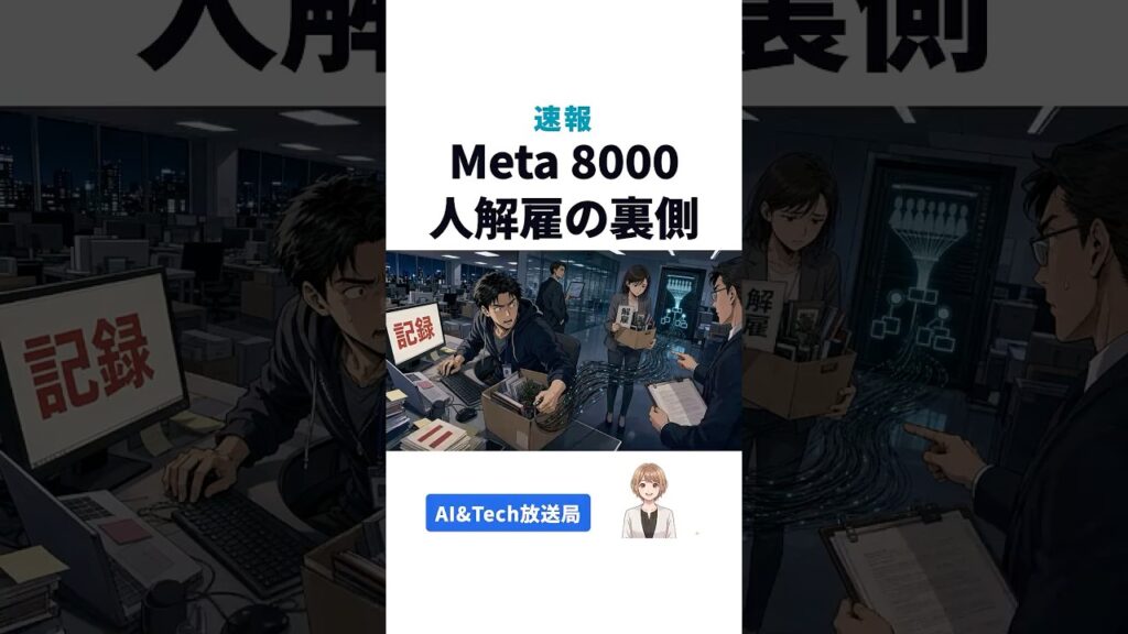 Meta 8000人解雇の裏側【#AIニュース速報 Shorts】
