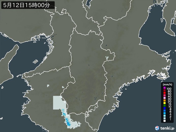 奈良県の過去の雨雲レーダー(2026年05月12日) – 日本気象協会 tenki.jp 奈良県の雨雲レーダー(2026年05月12日)