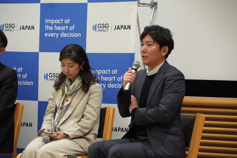 SORA Technology株式会社 代表取締役 CEOの金子洋介さん。衛星・ドローン・AIを活用したマラリア対策事業を紹介した。