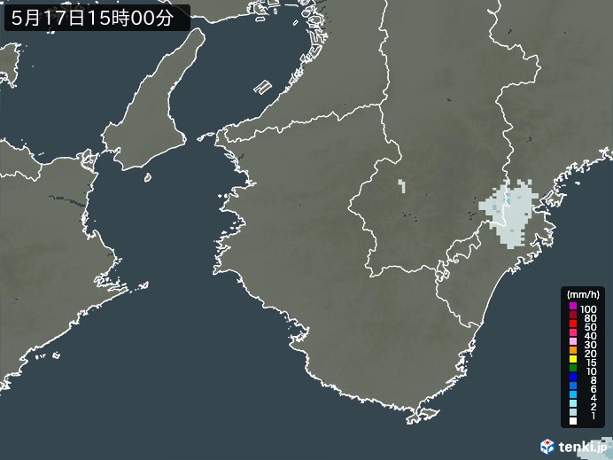 和歌山県の過去の雨雲レーダー(2026年05月17日) – 日本気象協会 tenki.jp 和歌山県の雨雲レーダー(2026年05月17日)
