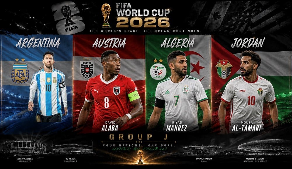 2026年ワールドカップ グループJ 試合日程:前回王者アルゼンチン、タイトル防衛に意欲満々 - 画像1