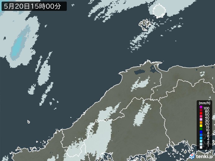 島根県の過去の雨雲レーダー(2026年05月20日) – 日本気象協会 tenki.jp 島根県の雨雲レーダー(2026年05月20日)