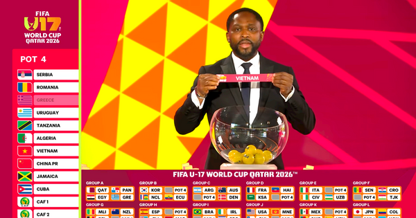 FIFA U-17ワールドカップ2026の組み合わせ抽選結果:ベトナムはマリ、ベルギー、ニュージーランドと同じグループに入った。 グエン・ホン・タイ省党書記がダウ寺祭の開会式に出席した。
