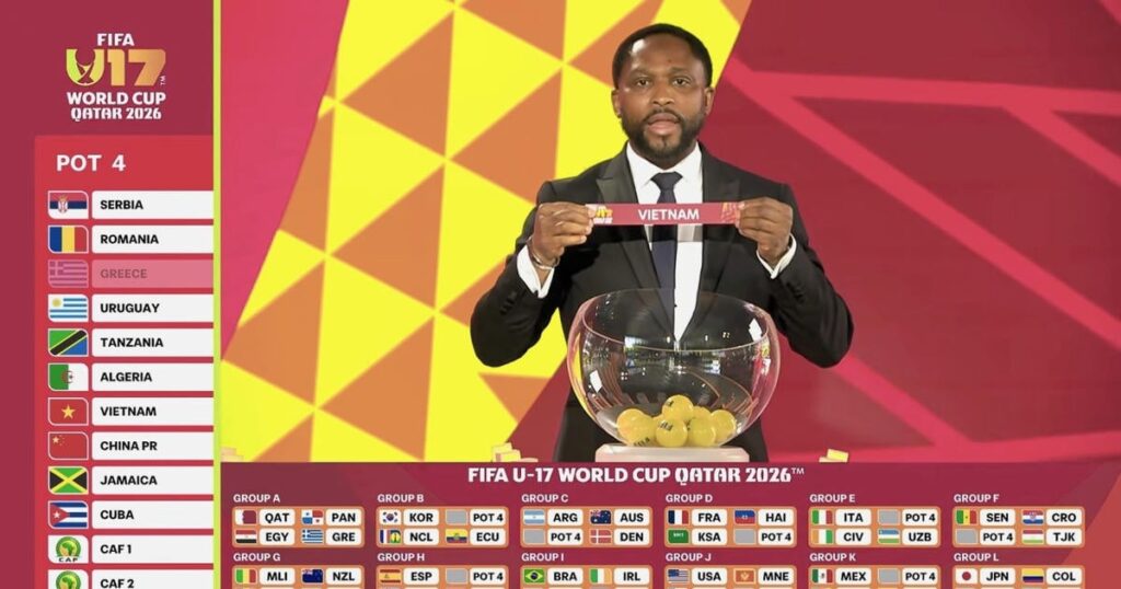 ベトナムU-17代表は、2026年FIFA U-17ワールドカップでベルギー、マリ、ニュージーランドと対戦する。 ビリヤード:トラン・クエット・チエンが予想外の敗退、ベトナム人選手4名が決勝トーナメントに進出。