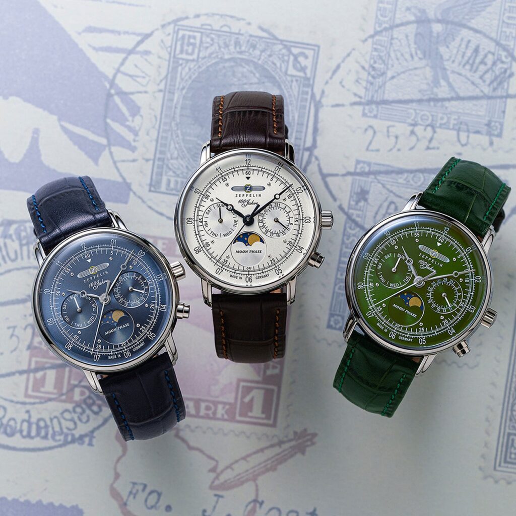 ドイツ時計ブランド『ZEPPELIN(ツェッペリン)』、『100周年記念シリーズ 36mm ムーンフェイズ』が5月22日に発売。同日から「本革ウォッチロール」がもらえるキャンペーンを開催します。 | 株式会社ウエニ貿易のプレスリリース ドイツ時計ブランド『ZEPPELIN(ツェッペリン)』、『100周年記念シリーズ 36mm ムーンフェイズ』が5月22日に発売。同日から「本革ウォッチロール」がもらえるキャンペーンを開催します。 | 株式会社ウエニ貿易のプレスリリース