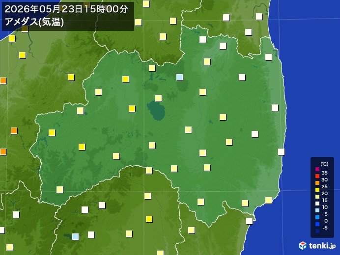 福島県の過去のアメダス実況(2026年05月23日)(気温) – 日本気象協会 tenki.jp 福島県の過去のアメダス実況(2026年05月23日)(気温) - 日本気象協会 tenki.jp