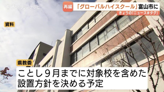 【県立高校再編】「グローバルハイスクール」富山市に設置する方向で検討 国際バカロレア認定も視野に 2029年度開校めど(チューリップテレビ)|dメニューニュース(NTTドコモ) 【県立高校再編】「グローバルハイスクール」富山市に設置する方向で検討 国際バカロレア認定も視野に 2029年度開校めど