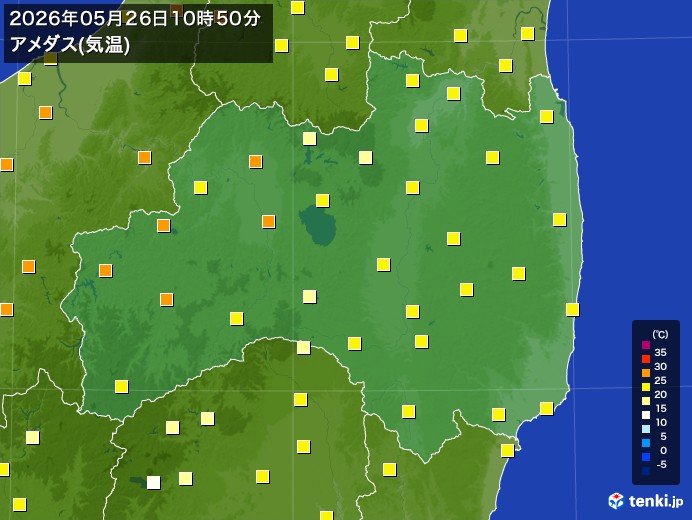 福島県の今日のアメダスの記録(05月26日) – 日本気象協会 tenki.jp 福島県の今日のアメダスの記録(05月26日) - 日本気象協会 tenki.jp