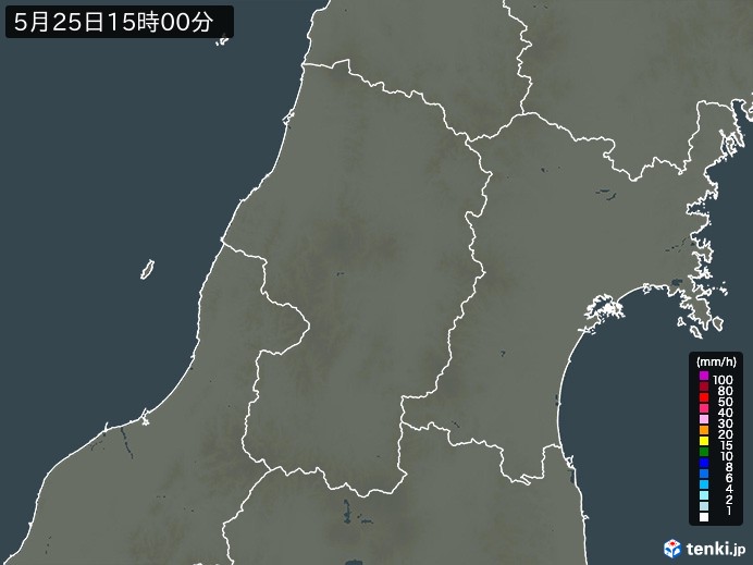 山形県の過去の雨雲レーダー(2026年05月25日) – 日本気象協会 tenki.jp 山形県の雨雲レーダー(2026年05月25日)