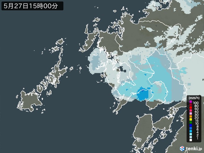 長崎県の過去の雨雲レーダー(2026年05月27日) – 日本気象協会 tenki.jp 長崎県の雨雲レーダー(2026年05月27日)