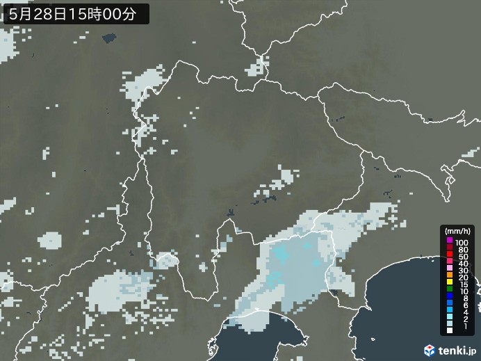 山梨県の過去の雨雲レーダー(2026年05月28日) – 日本気象協会 tenki.jp 山梨県の雨雲レーダー(2026年05月28日)