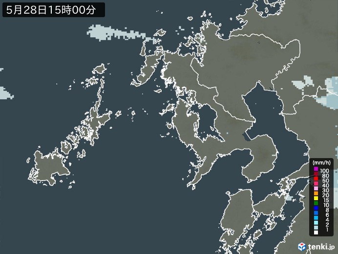 長崎県の過去の雨雲レーダー(2026年05月28日) – 日本気象協会 tenki.jp 長崎県の雨雲レーダー(2026年05月28日)
