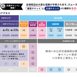 「OSAKA BAY SKYLUMINA FIREWORKS & DRONES」のチケット