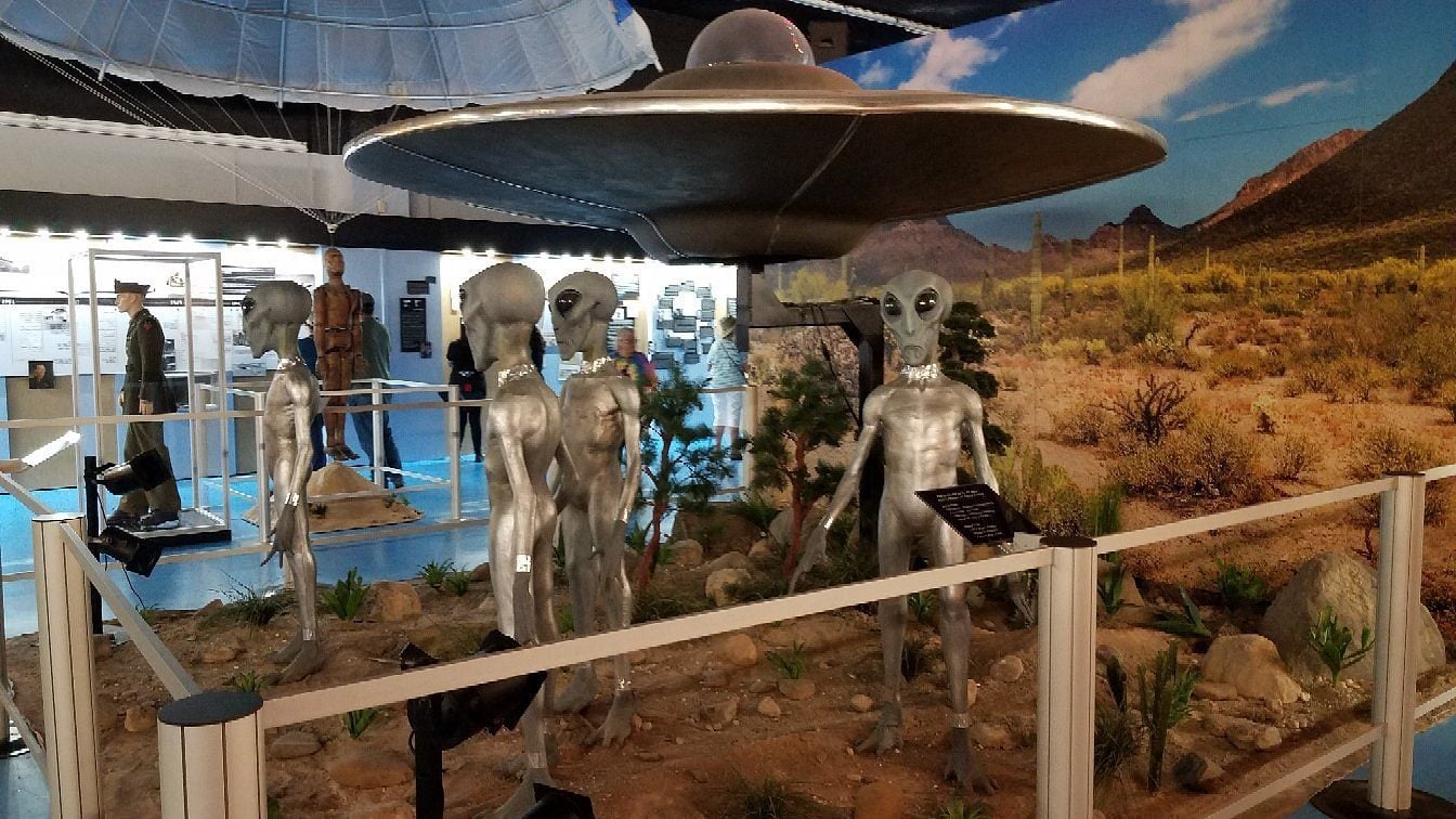 Roswell, New Mexico's fascination with aliens. 