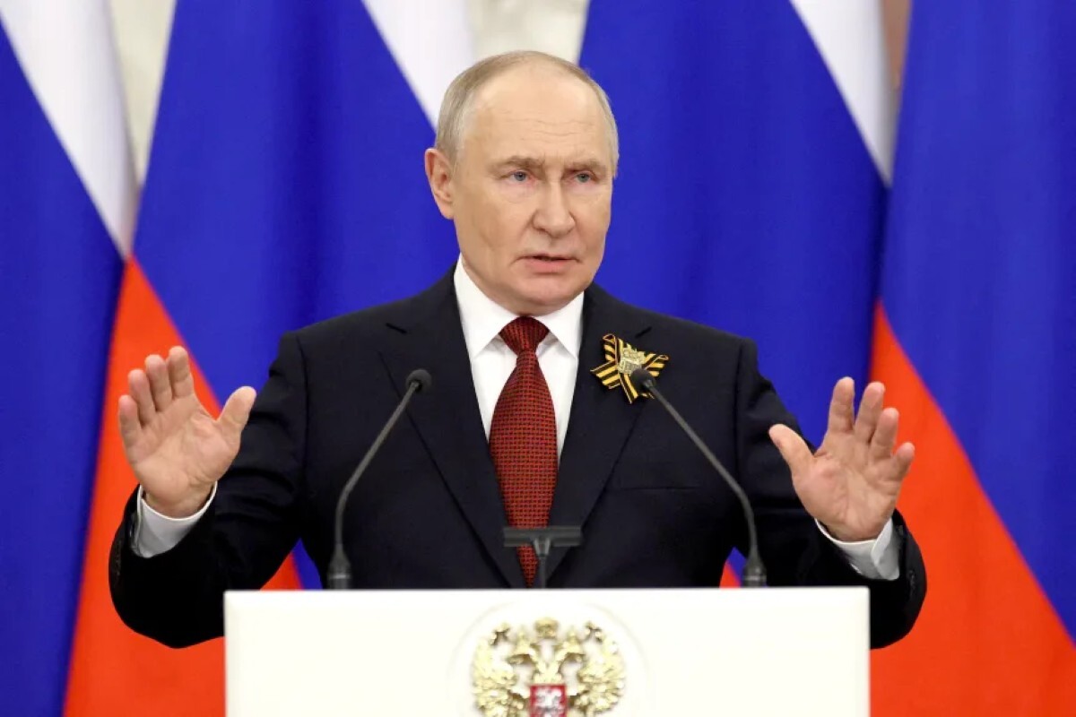 モスクワでの記者会見で話をするプーチン氏＝9日/Ramil Sitdikov/Reuters