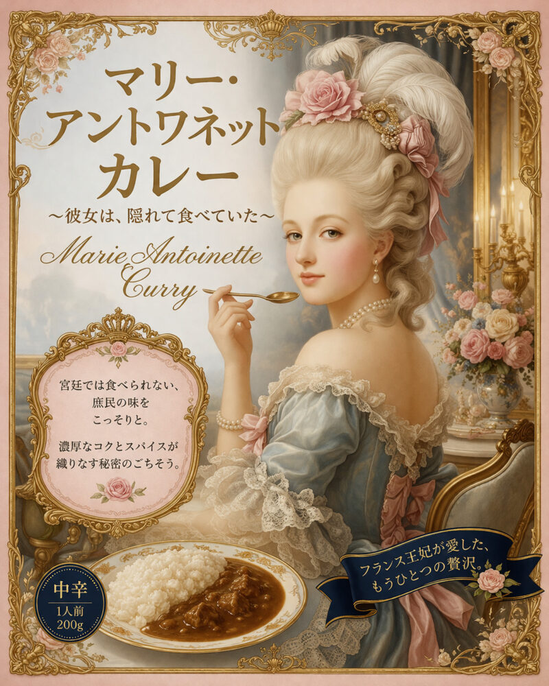 マリー・アントワネットの秘密のカレー ／フランス王妃×カレーという異色の物語 - 無料プレスリリース「PR-FREE」