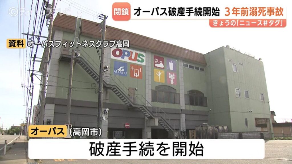 フィットネスクラブ経営の“オーパス”が破産 クラブも閉鎖 富山・高岡市（チューリップテレビ） - Yahoo!ニュース