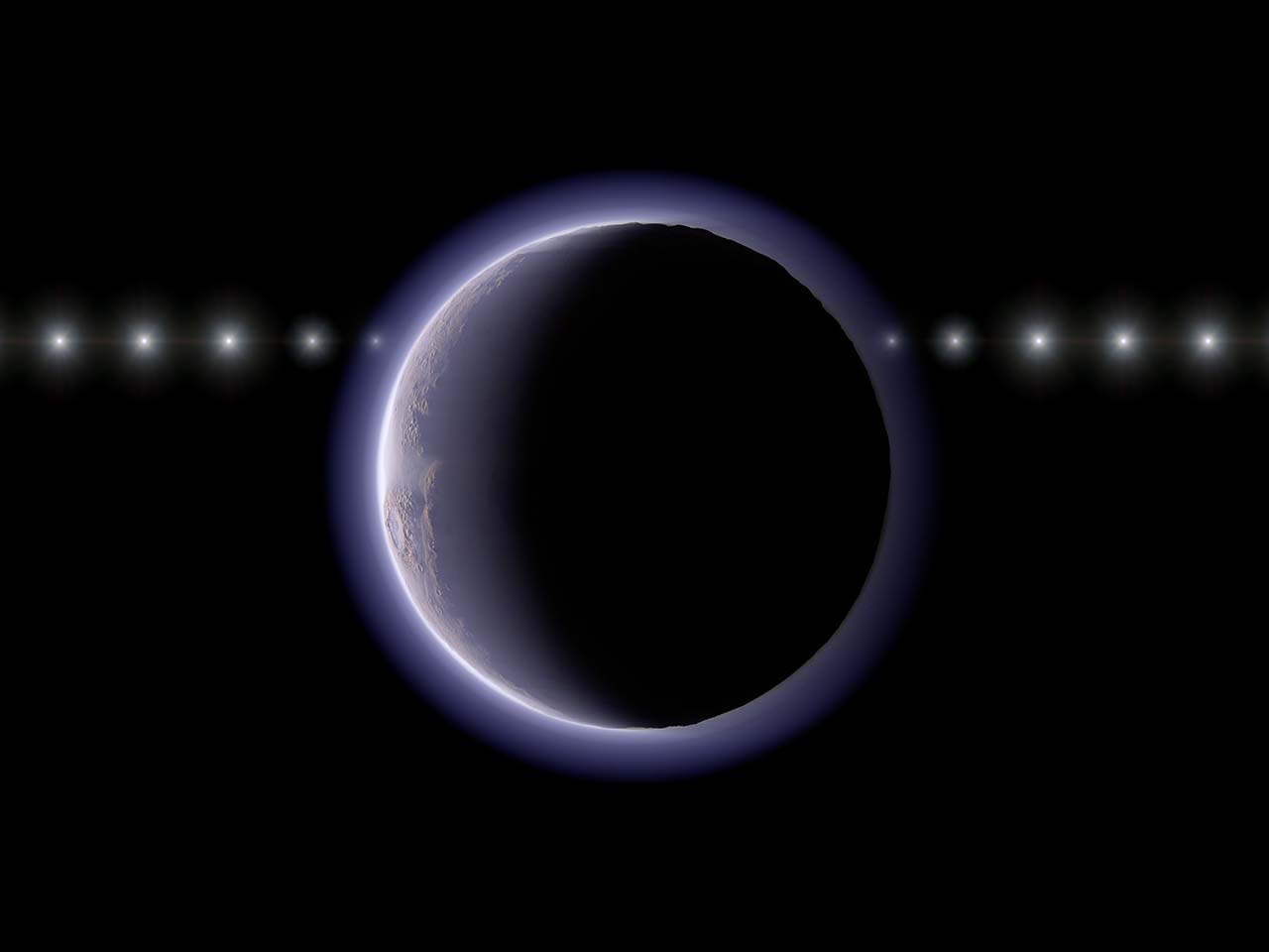 太陽系外縁天体2002 XV93が恒星を隠す様子