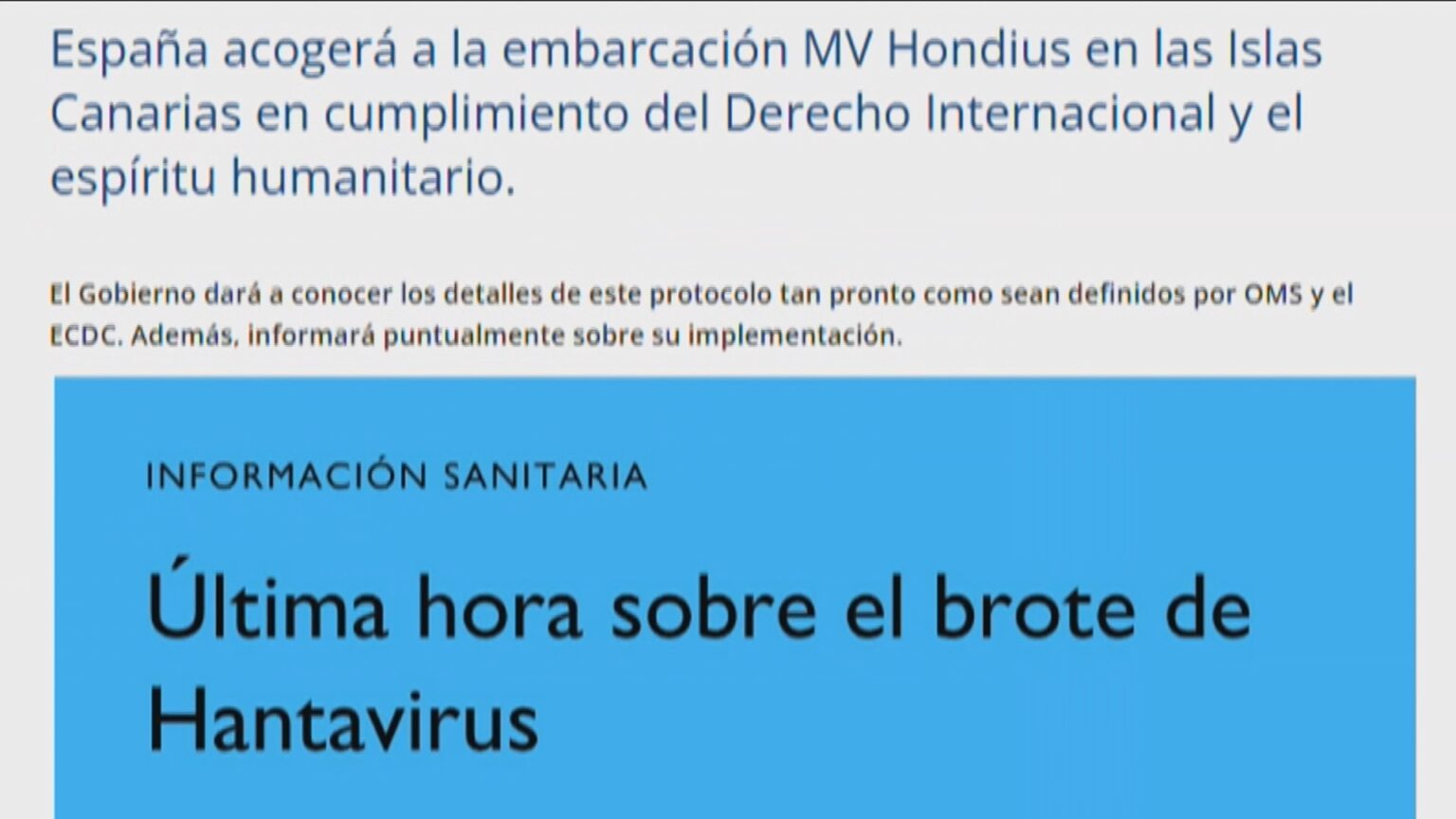 スペイン・カナリア諸島でハンタウイルス集団感染疑いのクルーズ船受け入れへ　スペイン保健省（TBS NEWS DIG Powered by JNN）