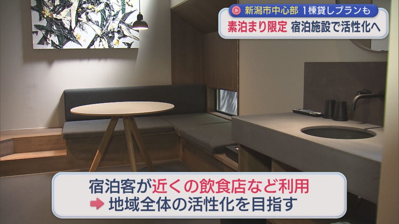 宿泊は「素泊まり」のみ 宿泊施設で地域活性化へ、新潟市中心部 1棟貸しプランも【新潟】（UX新潟テレビ21） - Yahoo!ニュース
