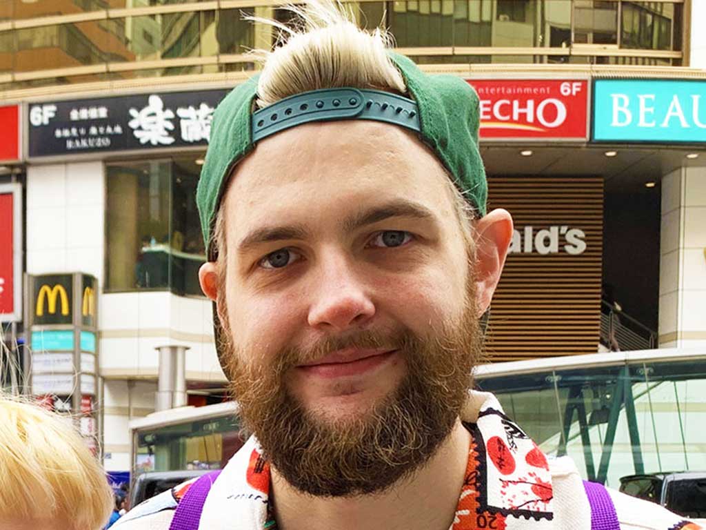 ドイツのフランクフルトから来たデニスさん【写真：Hint-Pot編集部】