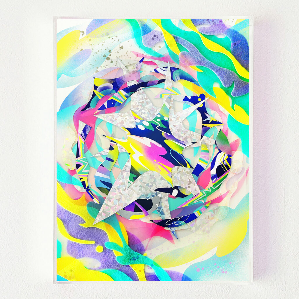 【京都 蔦屋書店】今吉絵馬の個展「Emotional Effect」を6月5日（金）より開催。コラージュとペイントによる多層的な色彩表現。 | Digital PR Platform