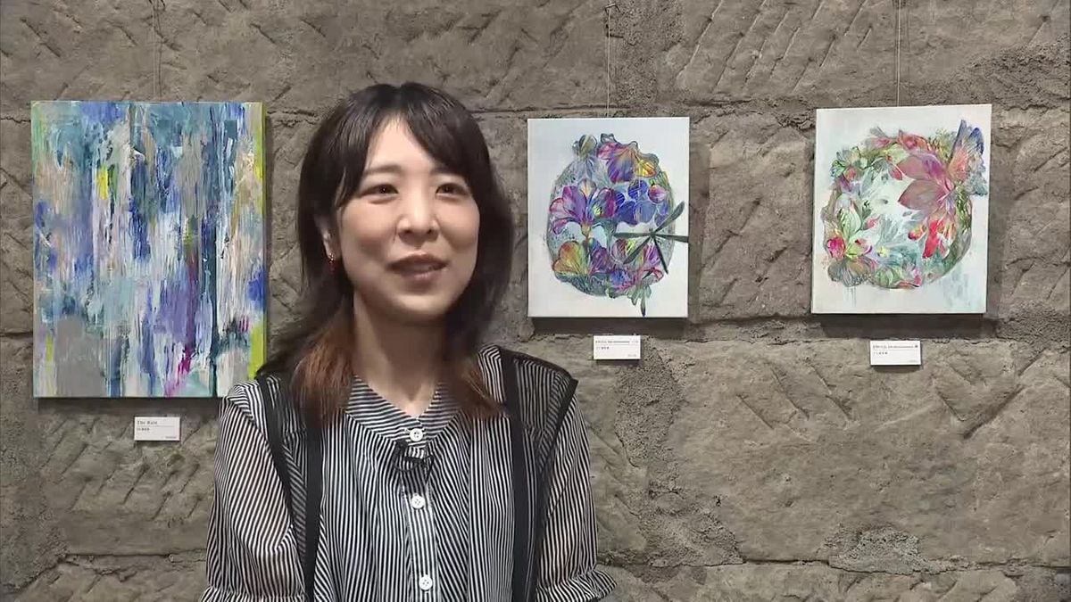 豊かな色彩で人々を魅了 池部貴恵さんの個展
