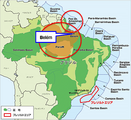 図8 Pará州Belém位置図
