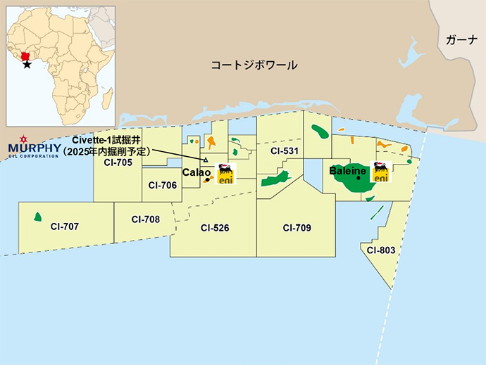 図2:コートジボワールにおける探鉱動向